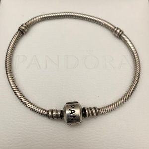 Pandora Sterling Silver Bracelet—7.5